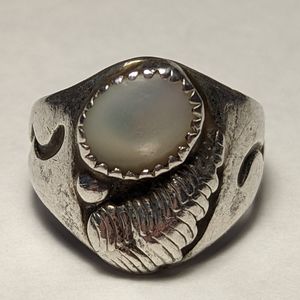 Old pawn sterling silver Zuni ring